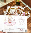 Load image into Gallery viewer, Grid 3-3-3 || Beeja Kolams || My Kolam Tracing Book